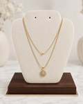 Golden Daisy Pendant Necklace