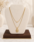 Golden Rose Pendant Necklace
