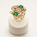 Emerald Bloom Statement Ring