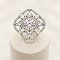 Crystal Bloom Statement Ring
