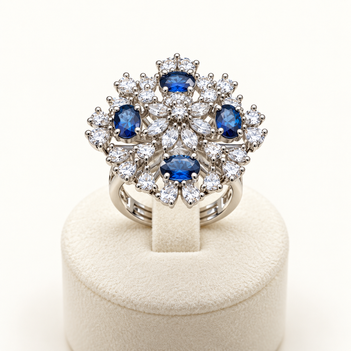 Royal Sapphire Bloom Ring
