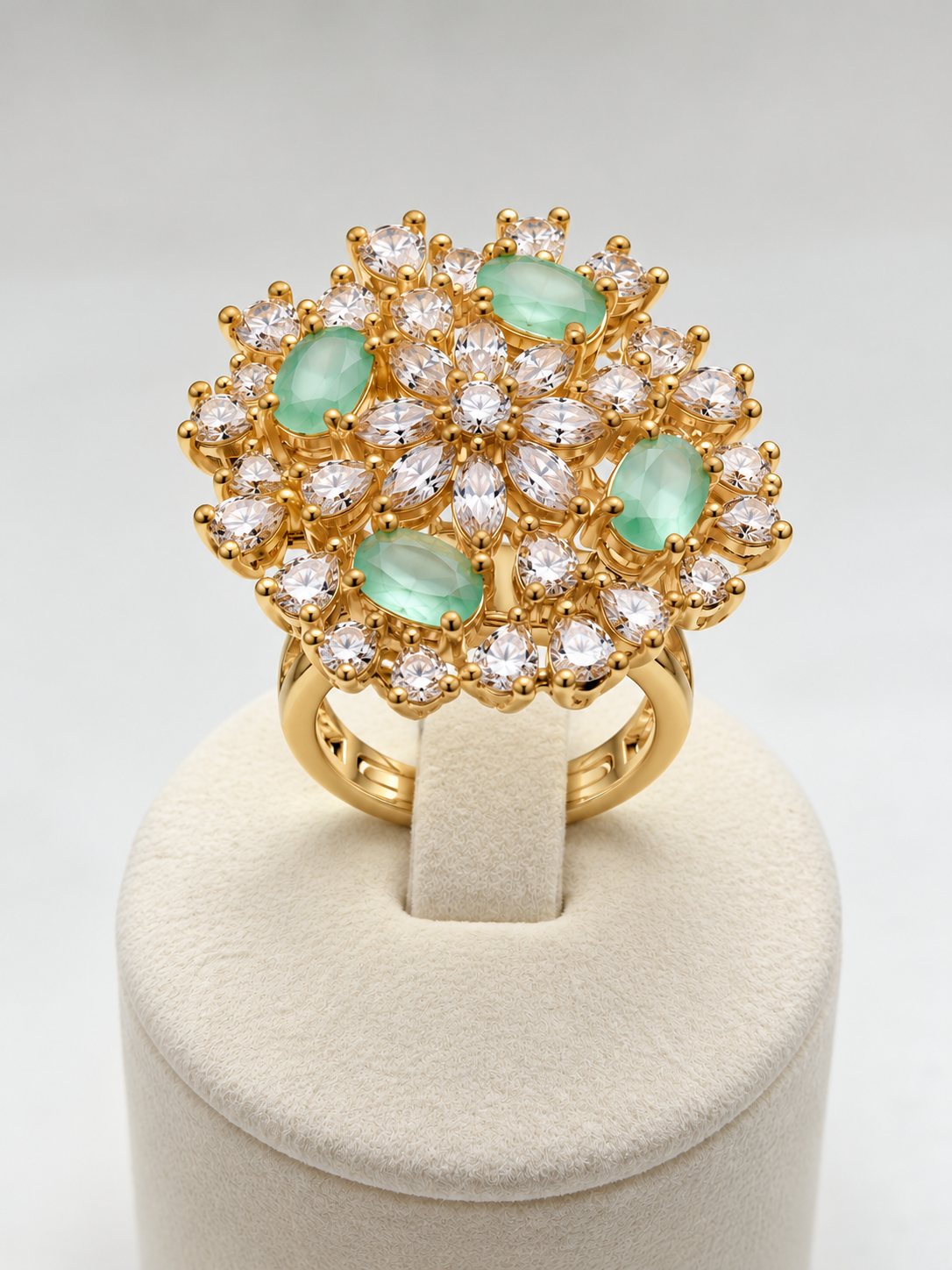 Emerald Garden Statement Ring